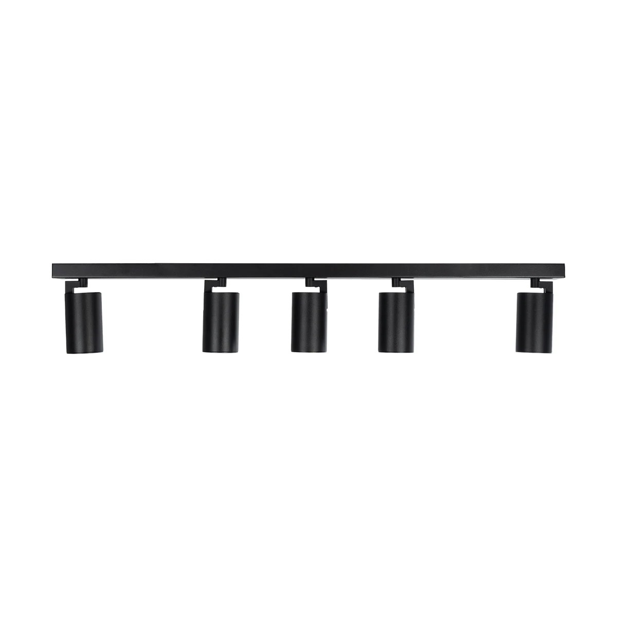kelvo® SPOTA KLV-101-0142 Μοντέρνο Κινούμενο Φωτιστικό Σποτ Οροφής με Ντουί 5 x GU10 90° AC 220-240V IP20 - Μαύρο Ματ - Μ79.5 x Π6.3 x Υ14cm kelvo® SPOTA KLV-101-0142 Μοντέρνο Κινούμενο Φωτιστικό Σποτ Οροφής με Ντουί 5 x GU10 90° AC 220-240V IP20 - Μαύρο Ματ - Μ79.5 x Π6.3 x Υ14cm