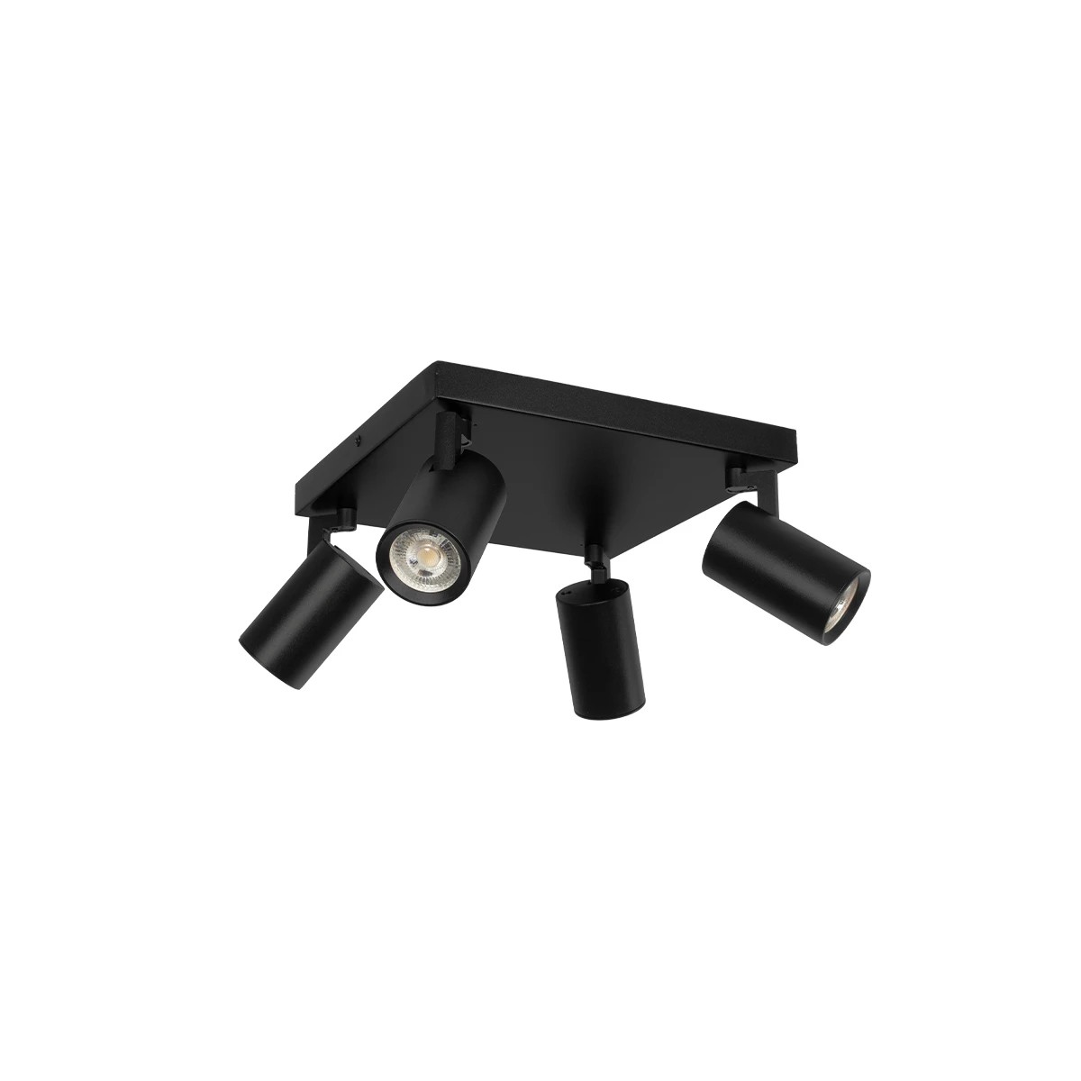 kelvo® SPOTA KLV-101-0146 Μοντέρνο Κινούμενο Φωτιστικό Σποτ Οροφής με Ντουί 4 x GU10 90° AC 220-240V IP20 - Μαύρο Ματ - Μ26 x Π26 x Υ14cm kelvo® SPOTA KLV-101-0146 Μοντέρνο Κινούμενο Φωτιστικό Σποτ Οροφής με Ντουί 4 x GU10 90° AC 220-240V IP20 - Μαύρο Ματ - Μ26 x Π26 x Υ14cm
