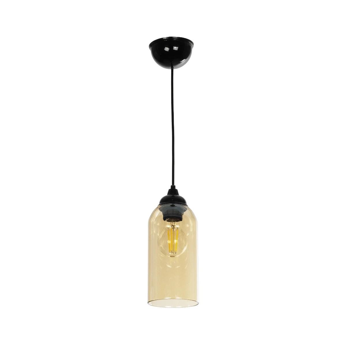 GLOBOSTAR® TUBE 206-0031 Μοντέρνο Κρεμαστό Φωτιστικό Οροφής με Ντουί 1 x E27 AC 220-240V IP20 - Mελί - Μ10 x Π10 x Υ24cm GLOBOSTAR® TUBE 206-0031 Μοντέρνο Κρεμαστό Φωτιστικό Οροφής με Ντουί 1 x E27 AC 220-240V IP20 - Mελί - Μ10 x Π10 x Υ24cm