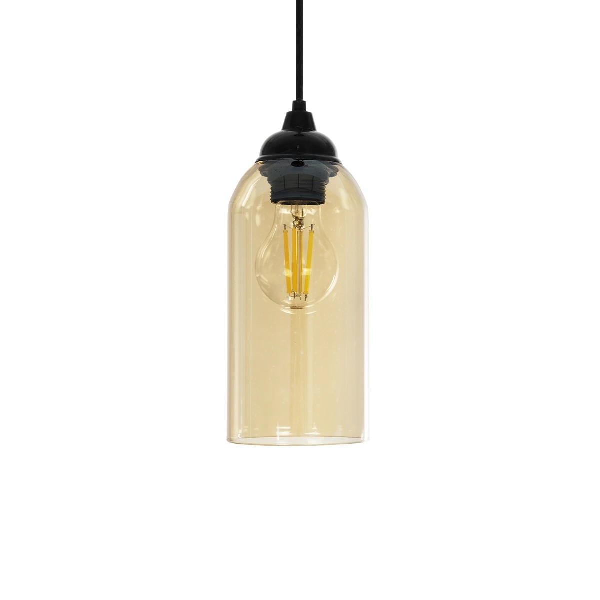 GLOBOSTAR® TUBE 206-0031 Μοντέρνο Κρεμαστό Φωτιστικό Οροφής με Ντουί 1 x E27 AC 220-240V IP20 - Mελί - Μ10 x Π10 x Υ24cm GLOBOSTAR® TUBE 206-0031 Μοντέρνο Κρεμαστό Φωτιστικό Οροφής με Ντουί 1 x E27 AC 220-240V IP20 - Mελί - Μ10 x Π10 x Υ24cm