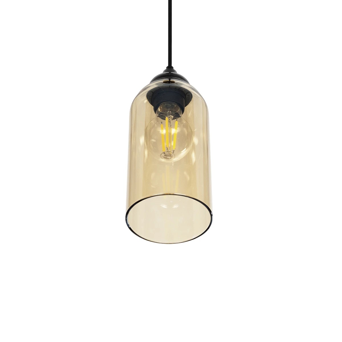 GLOBOSTAR® TUBE 206-0031 Μοντέρνο Κρεμαστό Φωτιστικό Οροφής με Ντουί 1 x E27 AC 220-240V IP20 - Mελί - Μ10 x Π10 x Υ24cm GLOBOSTAR® TUBE 206-0031 Μοντέρνο Κρεμαστό Φωτιστικό Οροφής με Ντουί 1 x E27 AC 220-240V IP20 - Mελί - Μ10 x Π10 x Υ24cm