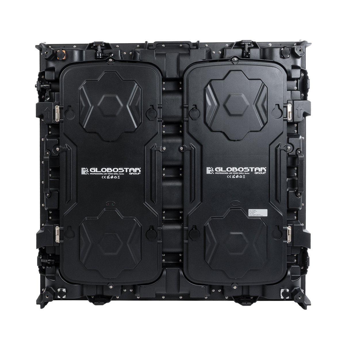 GLOBOSTAR VIEWMAX 41007 Οθόνη Video Wall P5 Καμπίνα 96x96cm LED 280W 3840Hz 40000 Dots ≥5500cd/㎡ Nits AC 220-240V Εξωτερικού Χώρου IP65 Full Color S1/8 14Bits - Κάρτα NovaStar MRV412 - Kinglight SMD2727 & CZCL Driver - Μ96 x Π11.5 x Υ96cm - 2 Χρόνια Εγγύη