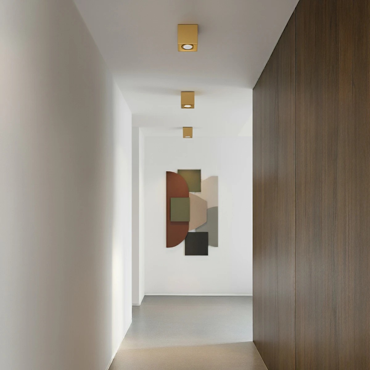 kelvo AKIRA KLV-101-0031 Κινούμενο Φωτιστικό Downlight Σποτ για Λάμπα MR16 με Ντουί GU10 AC 220-240V IP20 - Χρυσό Βούρτσας - Μ8 x Π8 x Υ10cm