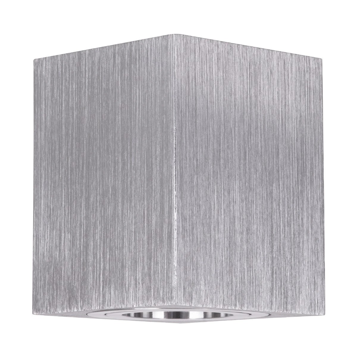 kelvo AKIRA KLV-101-0030 Κινούμενο Φωτιστικό Downlight Σποτ για Λάμπα MR16 με Ντουί GU10 AC 220-240V IP20 - Νίκελ Βούρτσας - Μ8 x Π8 x Υ10cm