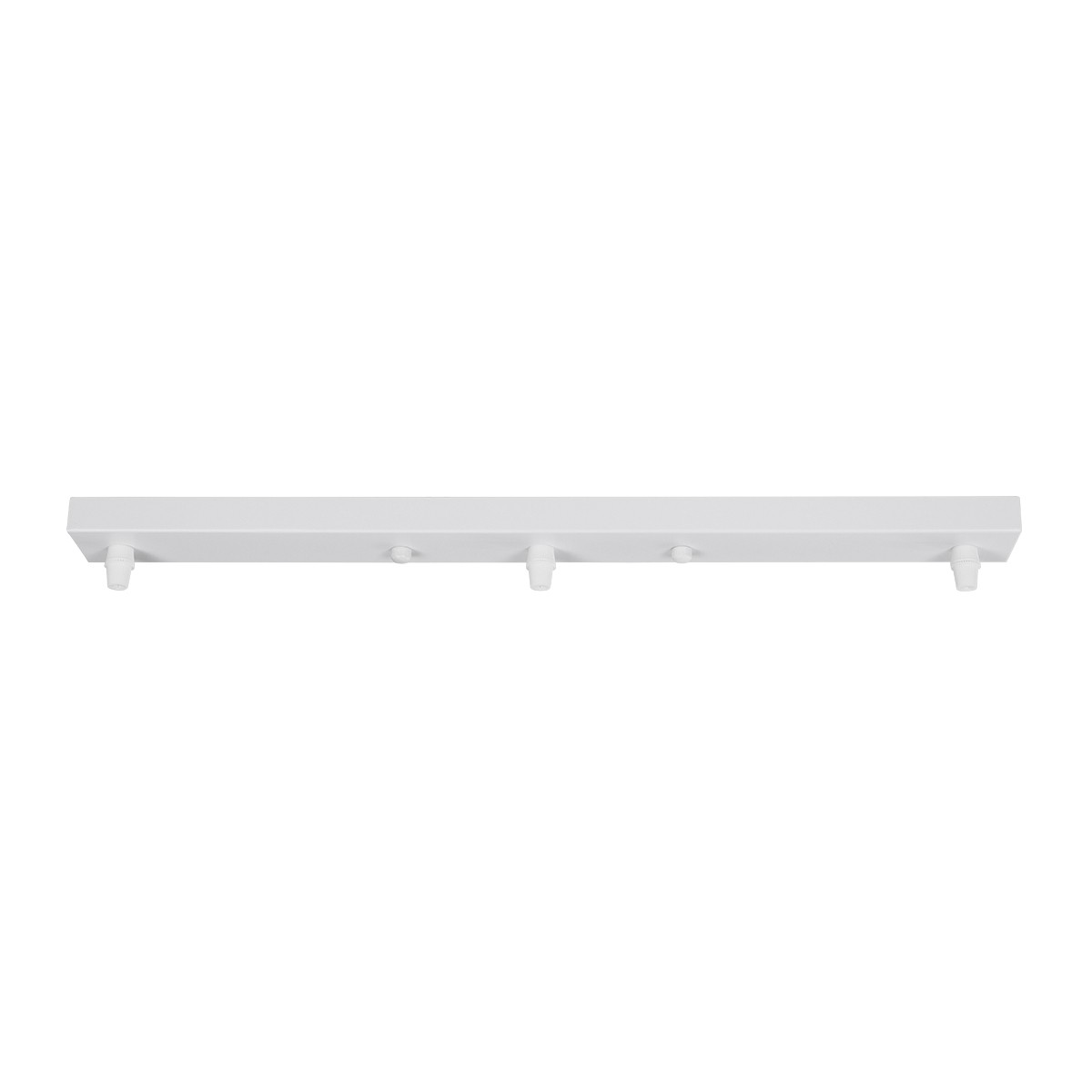 GLOBOSTAR WALLBASE 77522 Γραμμική Μεταλλική Ροζέτα για Κρέμαση 3 Φωτιστικών - Λευκό - Μ50 x Π5 x Υ2cm