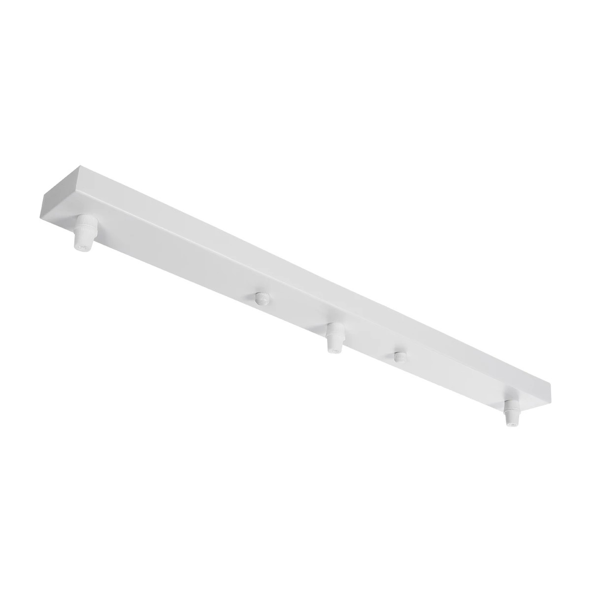 GLOBOSTAR WALLBASE 77522 Γραμμική Μεταλλική Ροζέτα για Κρέμαση 3 Φωτιστικών - Λευκό - Μ50 x Π5 x Υ2cm