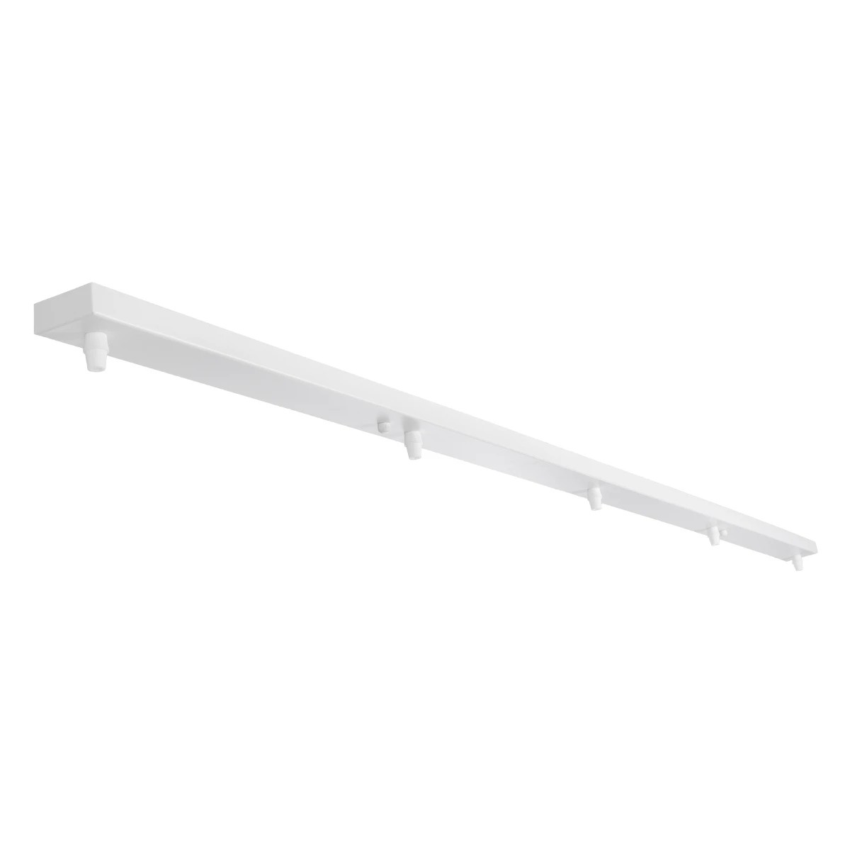 GLOBOSTAR WALLBASE 77526 Γραμμική Μεταλλική Ροζέτα για Κρέμαση 5 Φωτιστικών - Λευκό - Μ120 x Π5 x Υ2cm