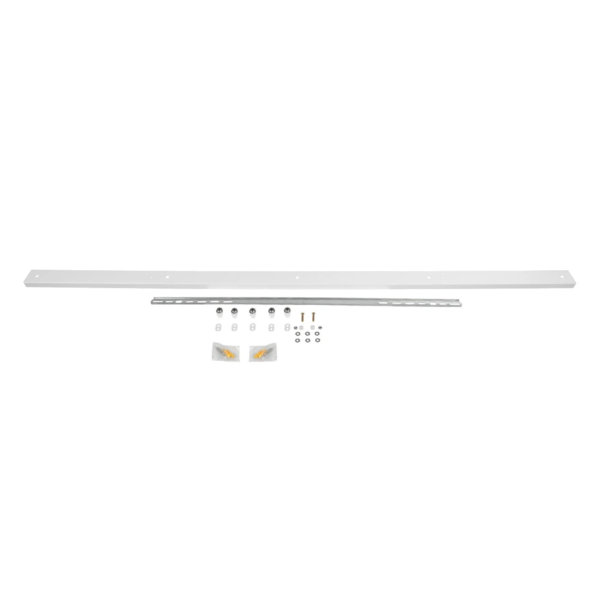 GLOBOSTAR WALLBASE 77526 Γραμμική Μεταλλική Ροζέτα για Κρέμαση 5 Φωτιστικών - Λευκό - Μ120 x Π5 x Υ2cm