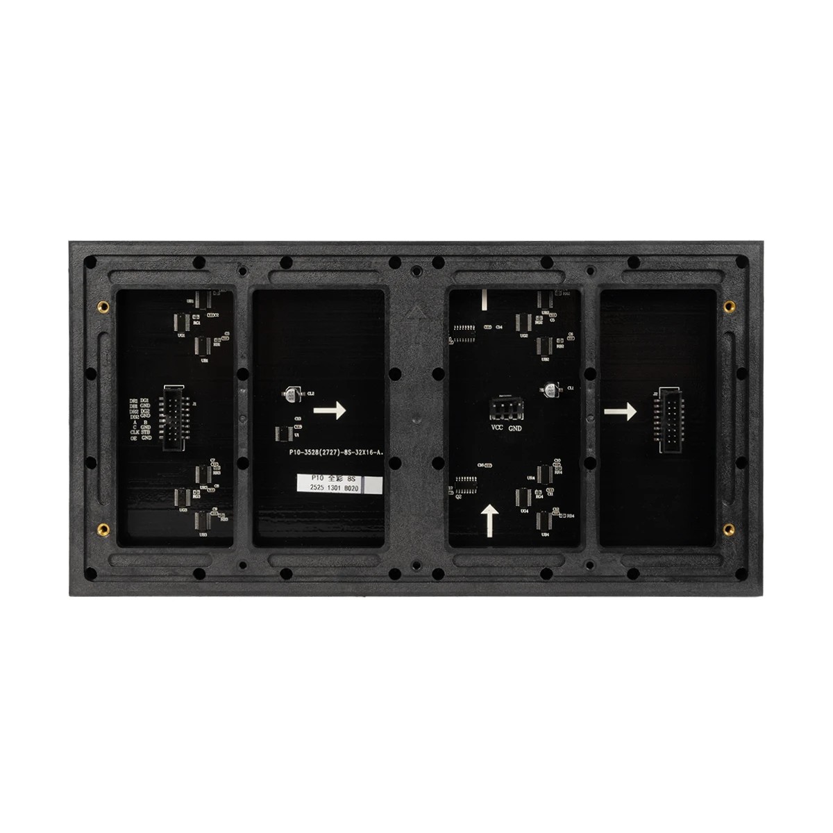 GLOBOSTAR MODULCO 90385 Module Πλακίδιο Κυλιόμενης Ψηφιακής Επιγραφής/Οθόνης 32x16cm P10 LED 40W Nits ≥5500cd/㎡ DC 5V Αδιάβροχο IP65 RGB - Μ32 x Π16 x Υ1.8cm - 2 Χρόνια Εγγύηση