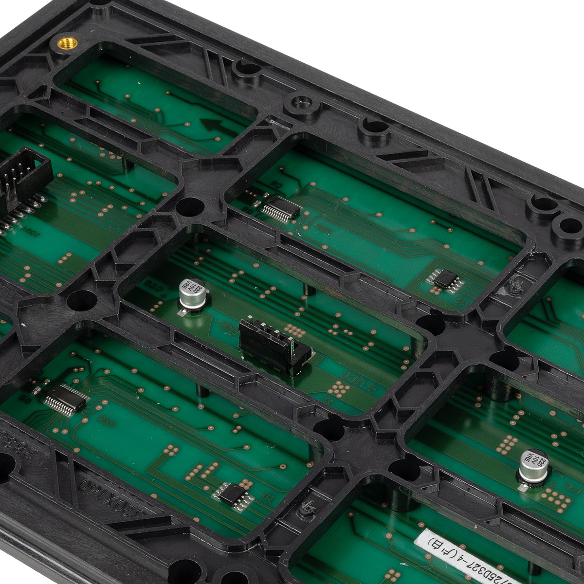 GLOBOSTAR MODULCO 90383 Module Πλακίδιο Κυλιόμενης Ψηφιακής Επιγραφής/Οθόνης 32x16cm P10 LED 40W Nits ≥5500cd/㎡ DC 5V Αδιάβροχο IP65 Μπλε - Μ32 x Π16 x Υ1.5cm - 2 Χρόνια Εγγύηση