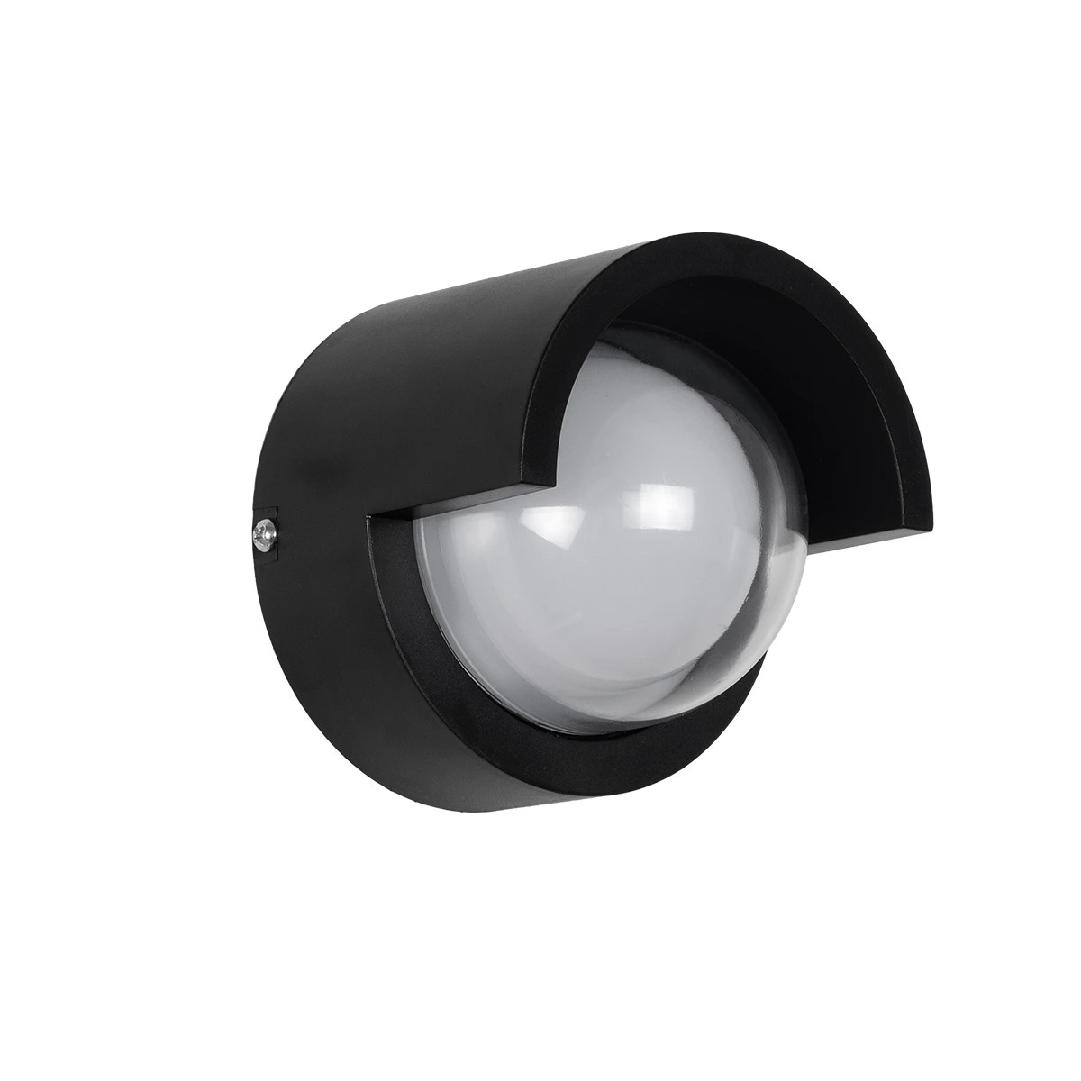 kelvo NEXA KLV-101-0253 Φωτιστικό Τοίχου / Απλίκα LED 6W 360lm 180° AC 220-240V Αδιάβροχο IP65 Μπλε - Sanan SMD Chip & TÜV SÜD Driver - Μαύρο Ματ - Μ11 x Π9 x Υ11cm - 5 Χρόνια Εγγύηση