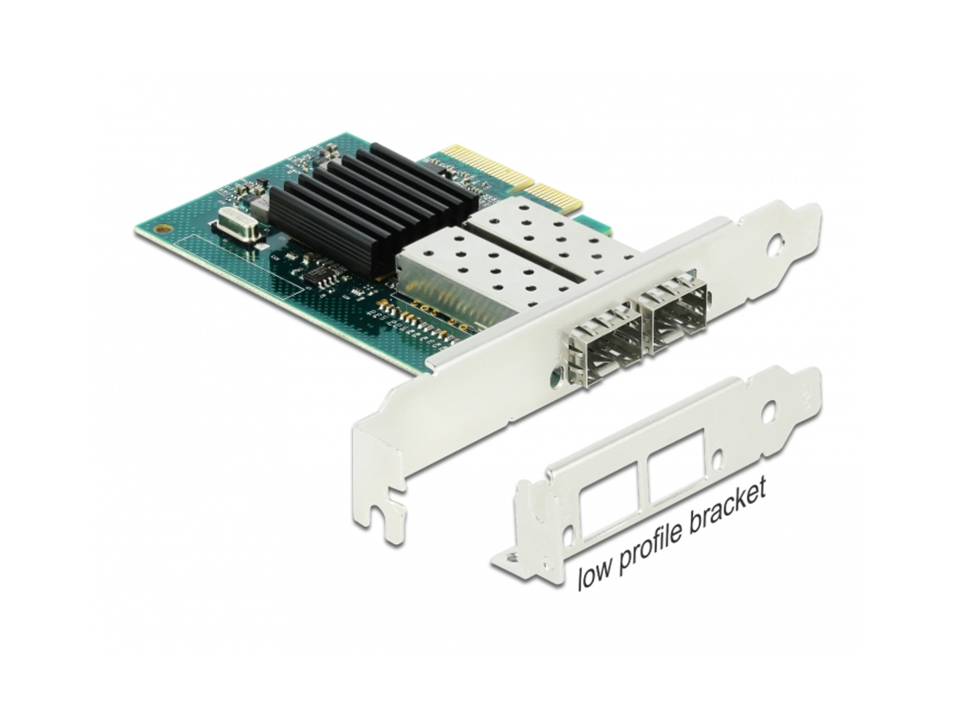NIC 10/100/1000 DELOCK 2xSFP PORTS FP/LP PCI-EX NEW NIC 10/100/1000 DELOCK 2xSFP PORTS FP/LP PCI-EX NEW