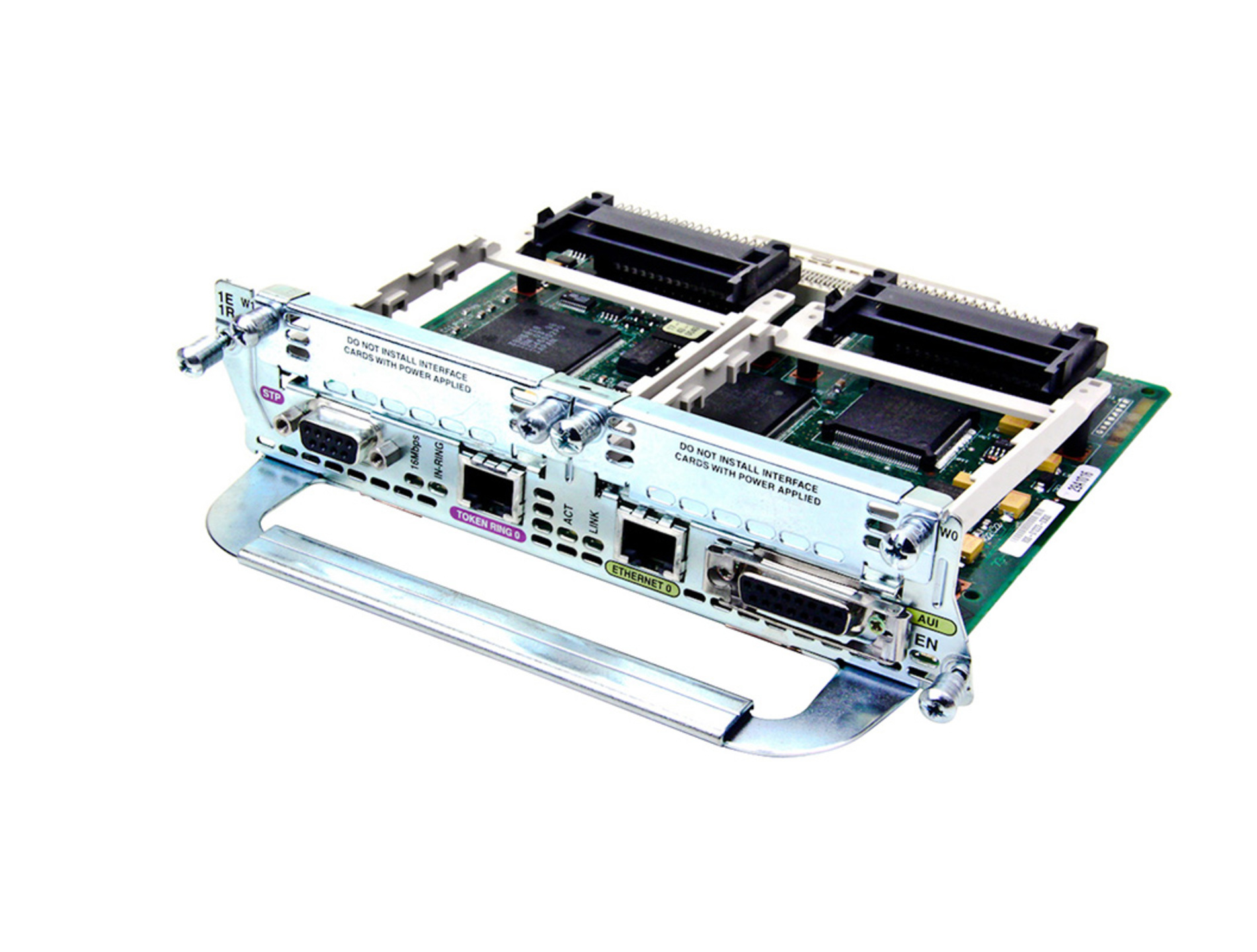 REFURBISHED 1-PORT ETH 1-PORT TOKEN RING 2x WAN CARD SLOT NET.MOD. GRADE A REFURBISHED 1-PORT ETH 1-PORT TOKEN RING 2x WAN CARD SLOT NET.MOD. GRADE A