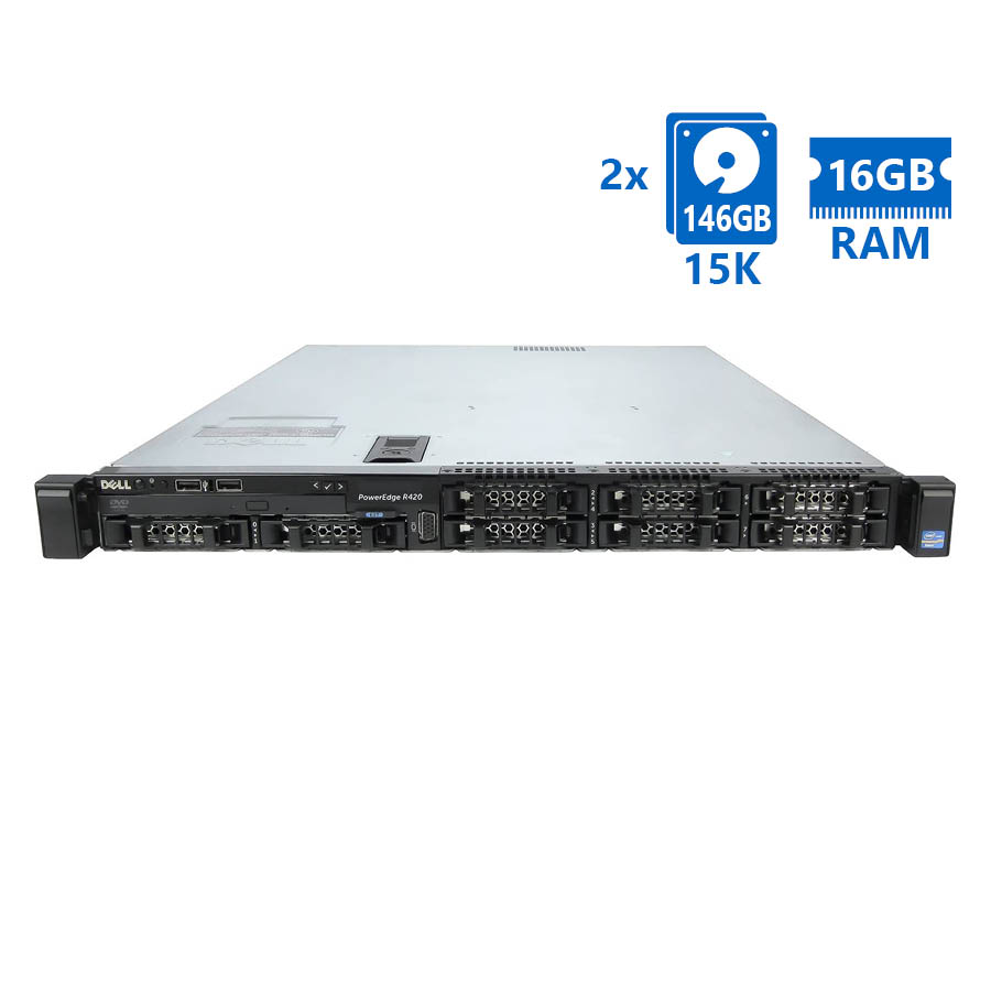 REFURBISHED Refurbished Server Dell Poweredge R420 R1U E5-2430(6-cores)/16GB DDR3/2x146GB 15K/8xSFF/1xPSU/No ODD REFURBISHED Refurbished Server Dell Poweredge R420 R1U E5-2430(6-cores)/16GB DDR3/2x146GB 15K/8xSFF/1xPSU/No ODD